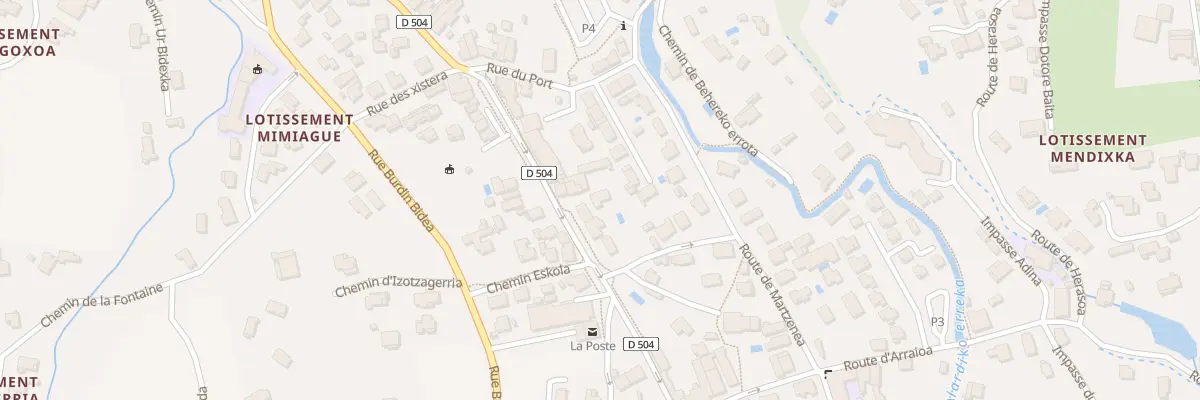 Plan du 290 Rue Ernest Fourneau à Ascain