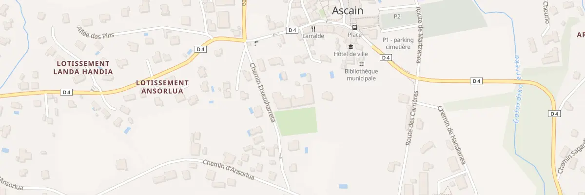Plan du 105 Che Etxezaharreta à Ascain