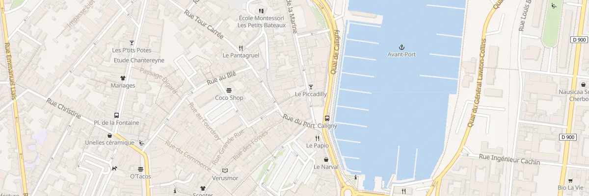 Plan du 4 Pas Hervieu à Cherbourg-en-Cotentin