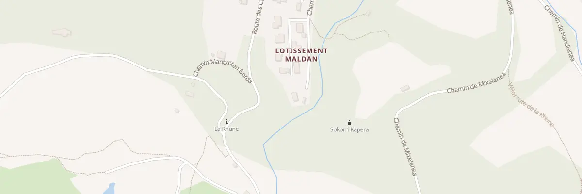 Plan du 312 Che de Sarola à Ascain