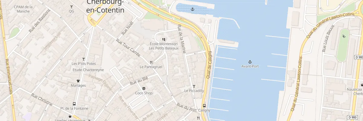 Plan du 16 Rue de la Marine - Cherbourg à Cherbourg-en-Cotentin