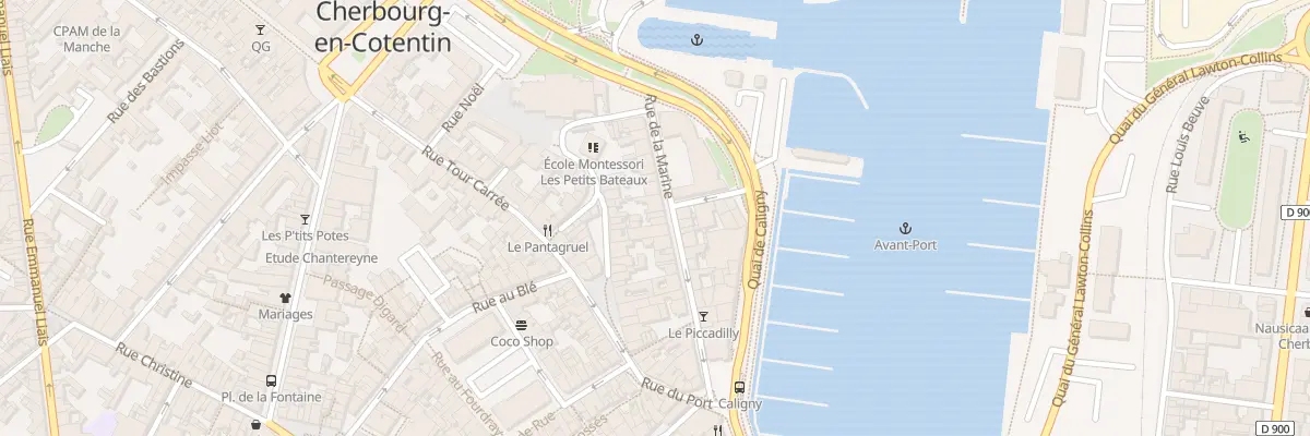 Plan du 14 Rue de la Marine - Cherbourg à Cherbourg-en-Cotentin