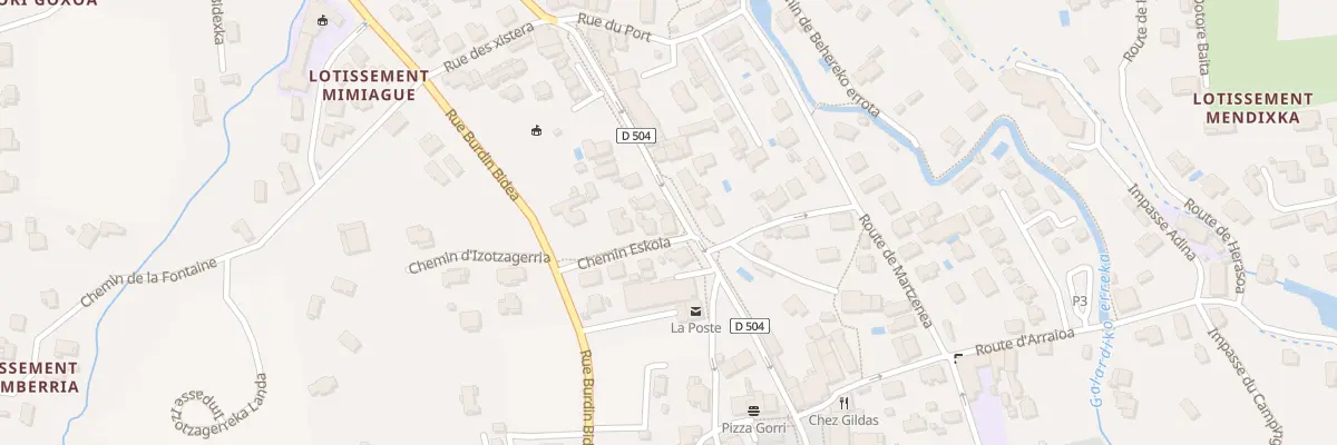 Plan du 243 Rue Ernest Fourneau à Ascain