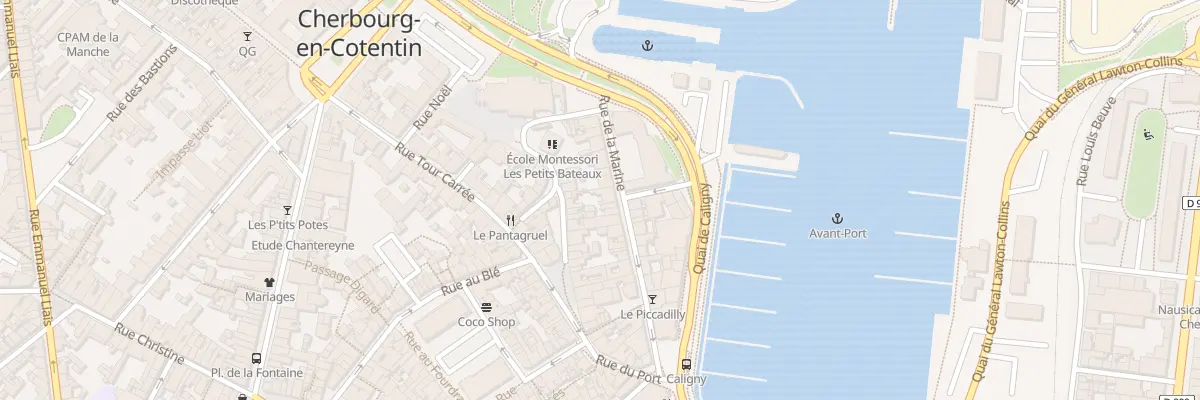 Plan du 12 Rue de la Marine - Cherbourg à Cherbourg-en-Cotentin