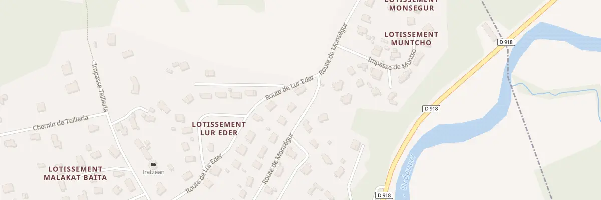 Plan du 554 Rte de Lur Eder à Ascain