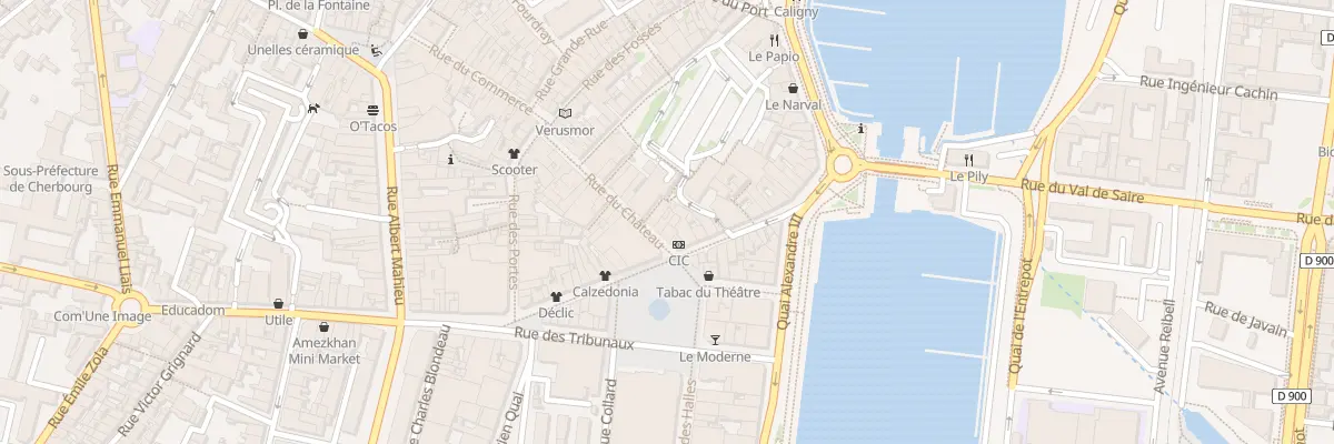 Plan du 25 Rue du Chateau - Cherbourg à Cherbourg-en-Cotentin