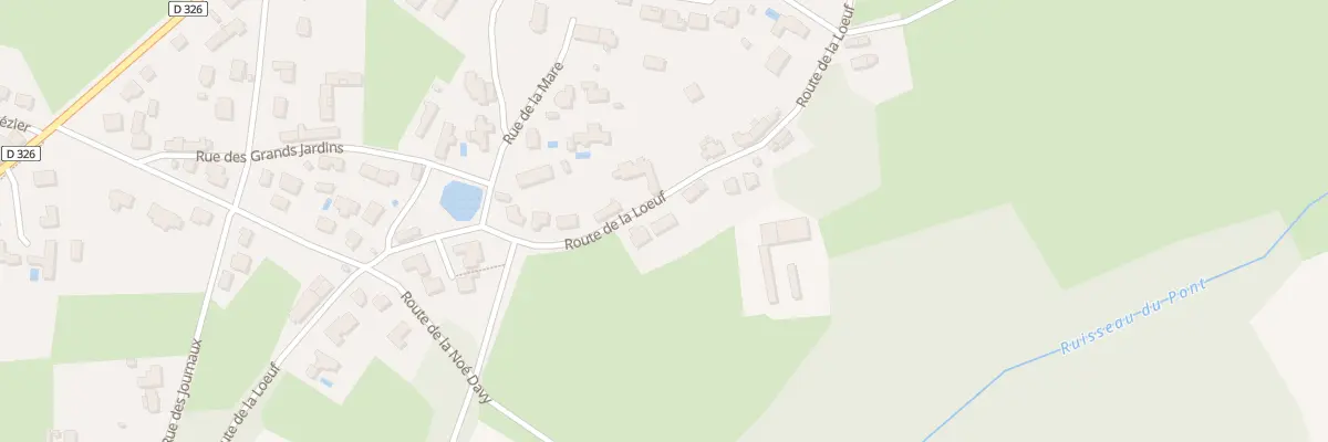 Plan du 33 Rte de la Loeuf à Grandchamp-des-Fontaines