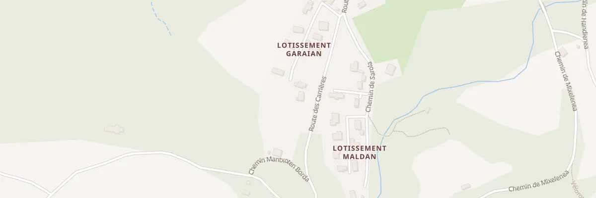 Plan du 970 Rte des Carrières à Ascain