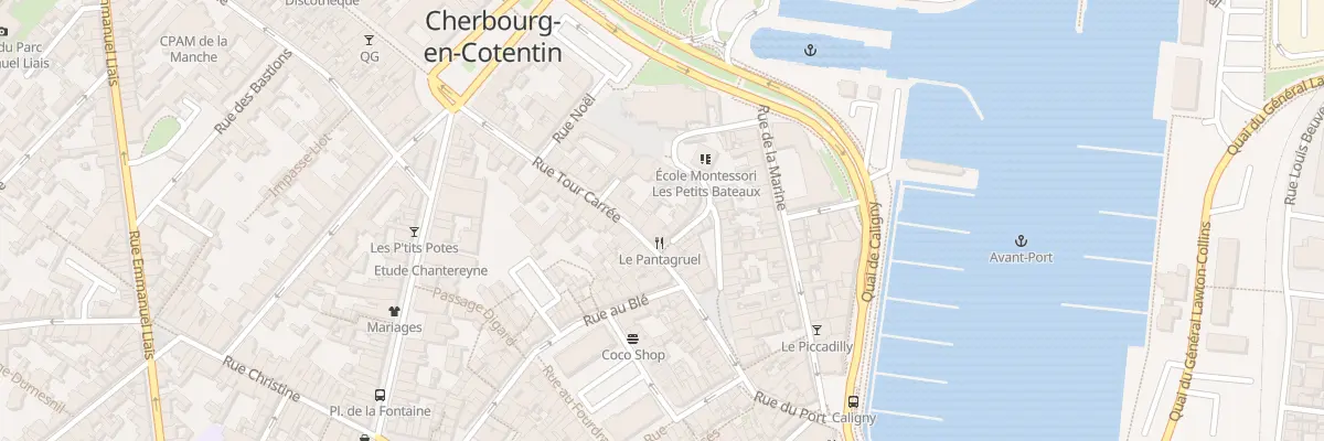 Plan du 39 Rue Tour Carree à Cherbourg-en-Cotentin
