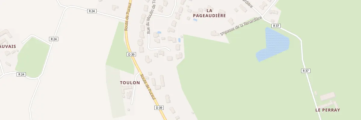 Plan du 27 Rue du Moulin de Toulon à Nozay