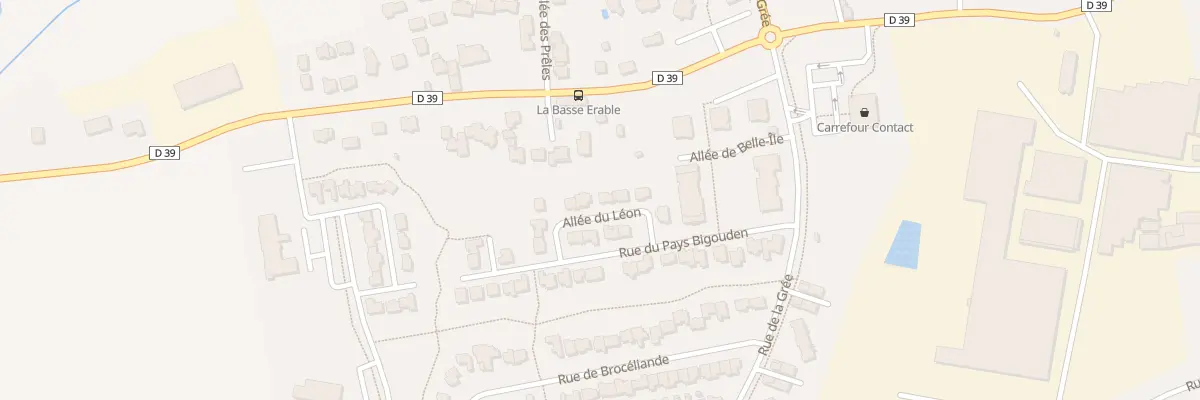 Plan du 8 All du Léon à Bourgbarré
