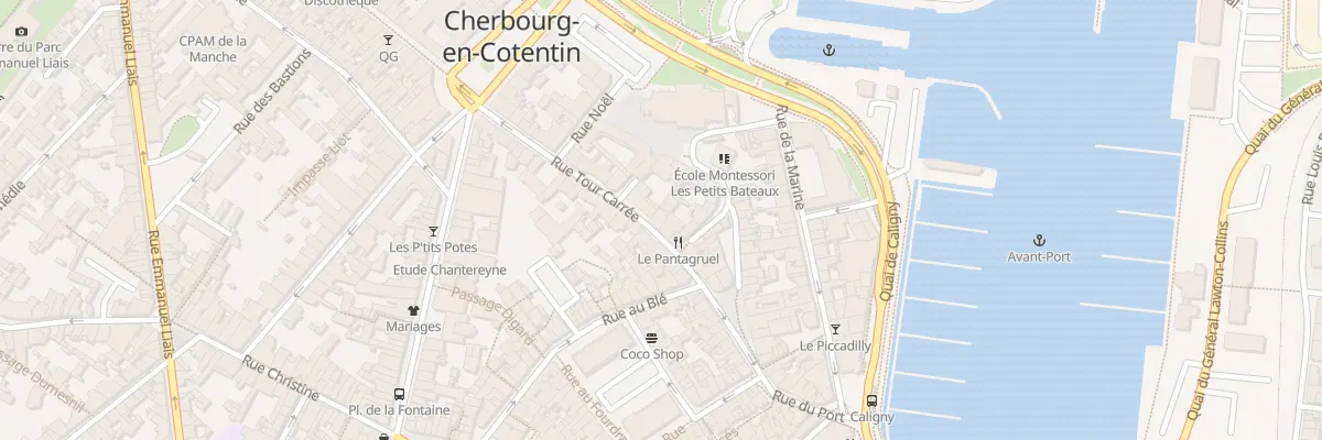 Plan du 35 Rue Tour Carree à Cherbourg-en-Cotentin