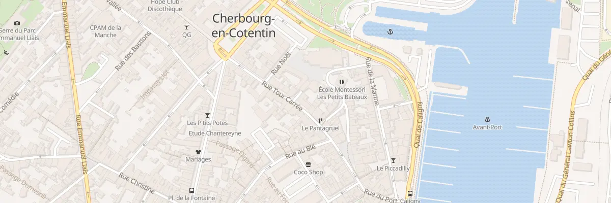 Plan du 27 Rue Tour Carree à Cherbourg-en-Cotentin