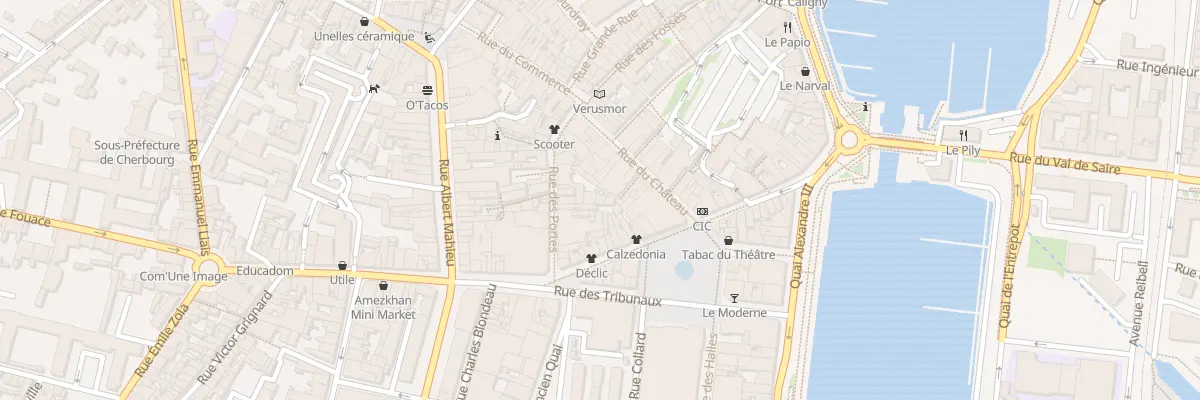 Plan du 18 Rue du Chateau - Cherbourg à Cherbourg-en-Cotentin