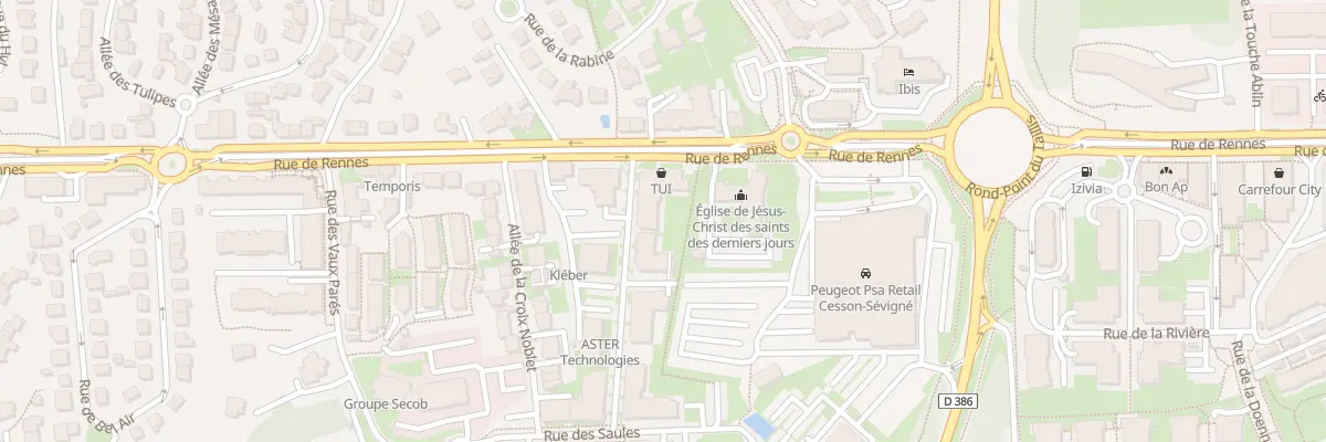Plan du 1 Rue des Myosotis à Cesson-Sévigné