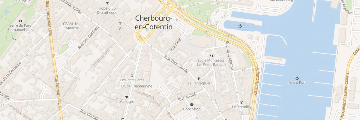 Plan du 23 Rue Tour Carree à Cherbourg-en-Cotentin