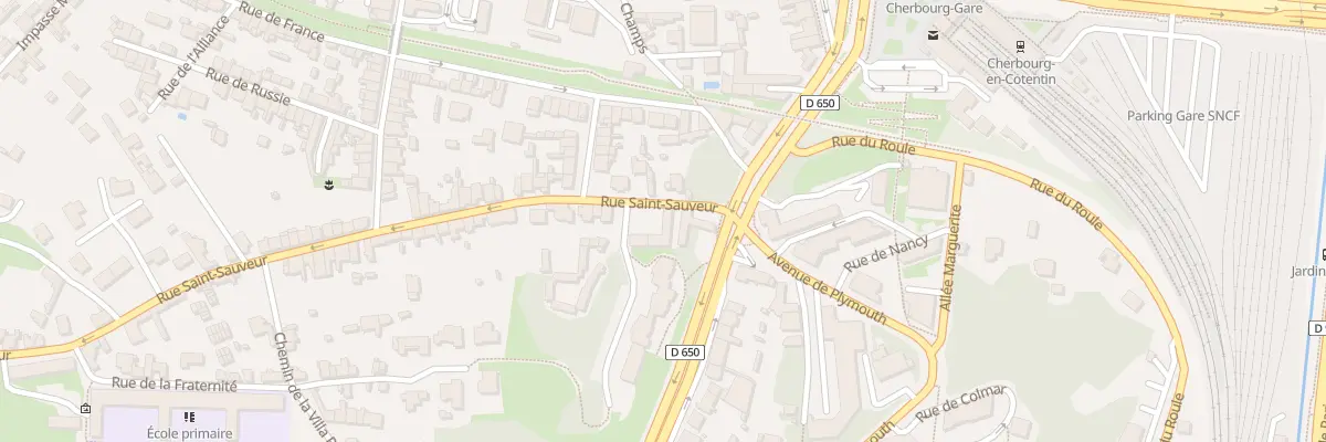 Plan du 7 Rue Saint Sauveur à Cherbourg-en-Cotentin