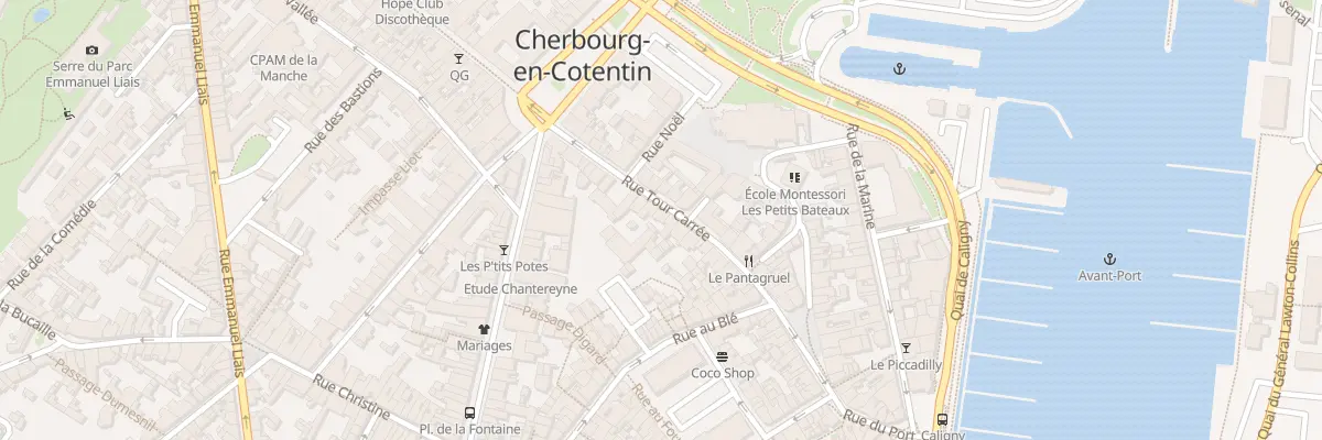 Plan du 26 Rue Tour Carree à Cherbourg-en-Cotentin