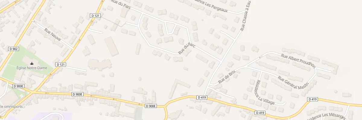 Plan du 6 Rue du Parc - Bricquebec à Bricquebec-en-Cotentin