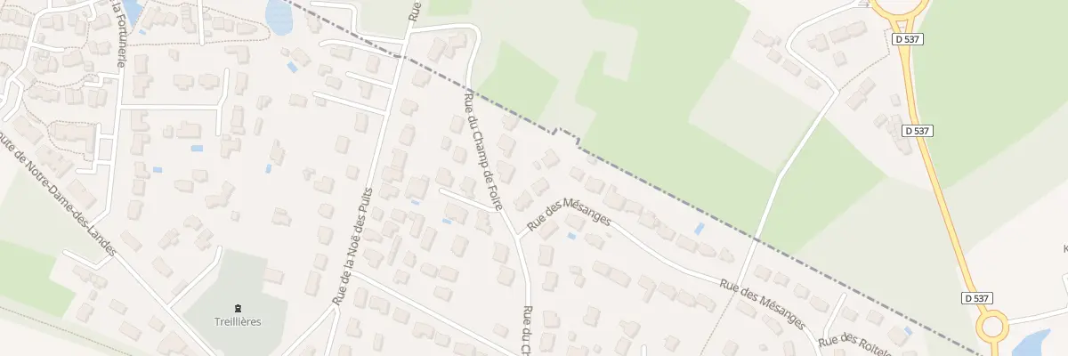 Plan du 3 Rue des mésanges à Treillières