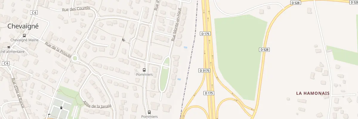 Plan du 13 Rue Monte-en-Haut à Chevaigné