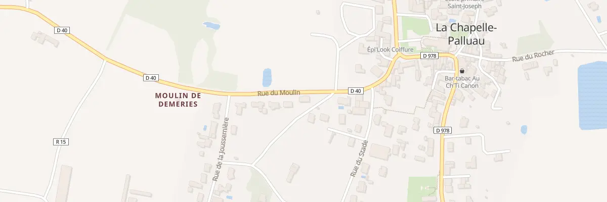 Plan du 13 Rue du moulin à La Chapelle-Palluau