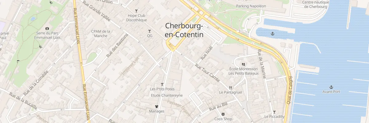 Plan du 6 Rue Tour Carree à Cherbourg-en-Cotentin