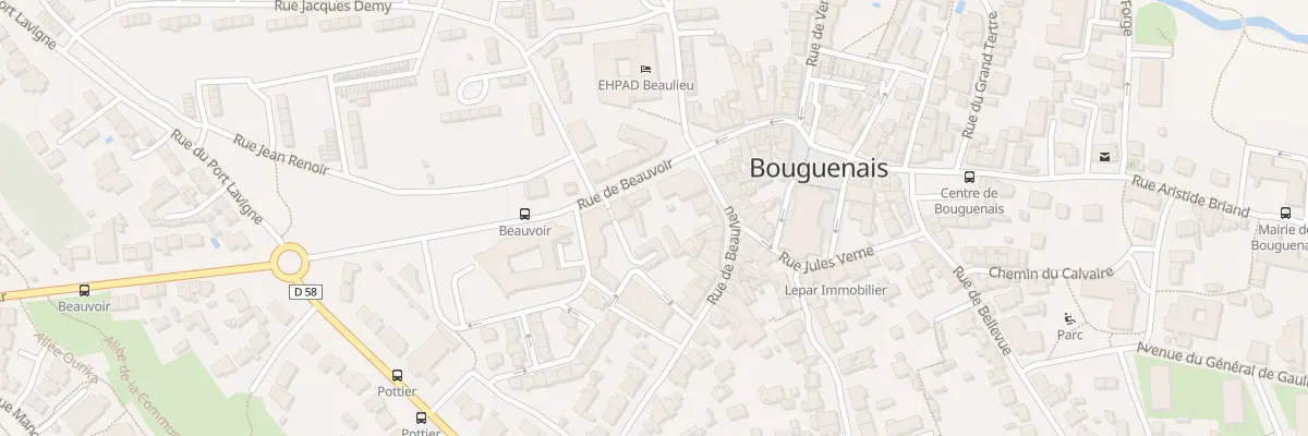 Plan du 2 Rue de Beauvoir à Bouguenais