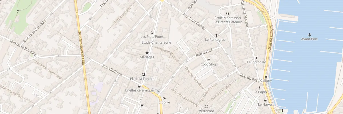 Plan du 16 Pas Digard à Cherbourg-en-Cotentin