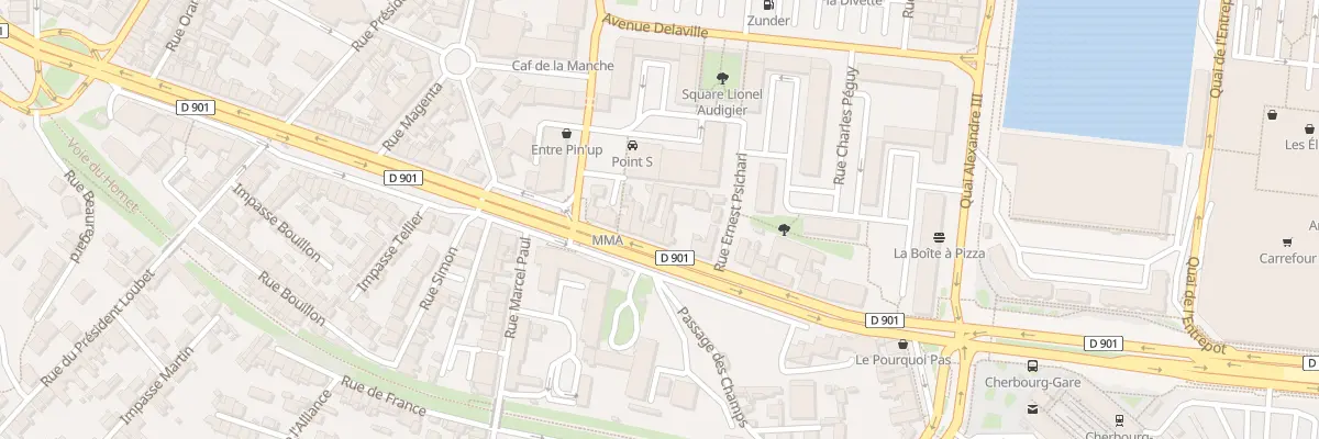 Plan du 89 Bd Pierre Mendes France -Cher à Cherbourg-en-Cotentin
