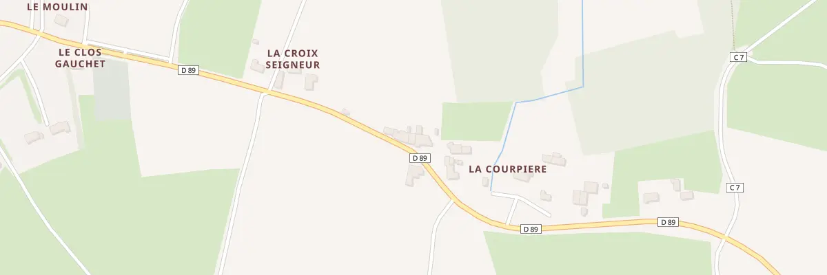 Plan du 5129 La Courpière à Saint-Marcan