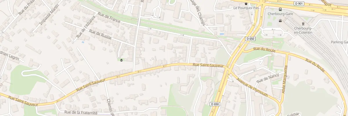 Plan du 36 Rue Saint Sauveur à Cherbourg-en-Cotentin