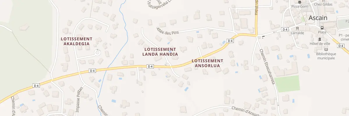 Plan du 1 Imp Landa Handia à Ascain