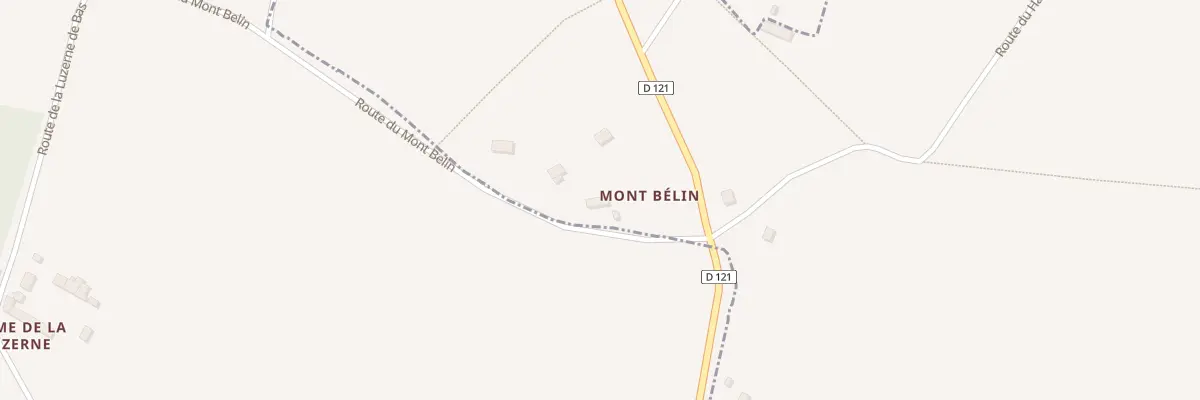 Plan du 9 Rte du Mont Belin à Rocheville