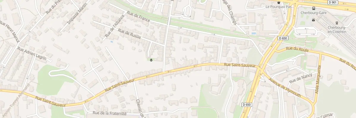 Plan du 50 Rue Saint Sauveur à Cherbourg-en-Cotentin