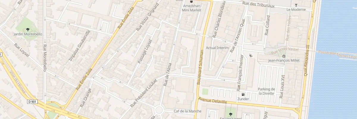 Plan du 25 Rue de l’Alma à Cherbourg-en-Cotentin