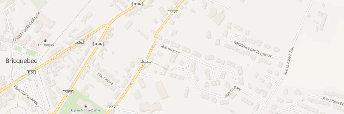 Plan du 33 Rue du Parc - Bricquebec à Bricquebec-en-Cotentin