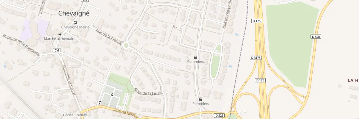 Plan du 9 Rue des Vergers à Chevaigné
