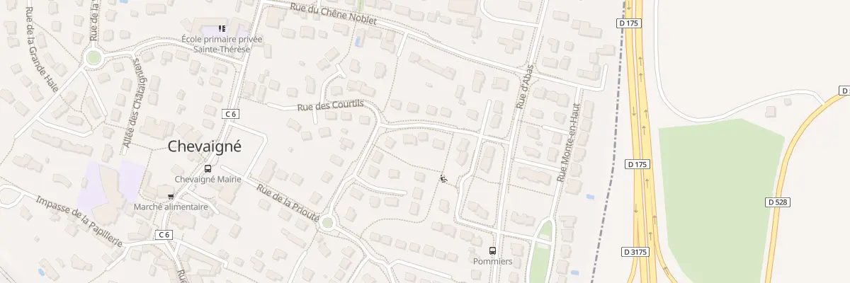 Plan du 12 Rue de Gautrel à Chevaigné