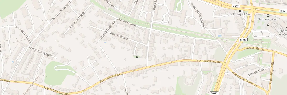 Plan du 70 Rue Marcel Paul à Cherbourg-en-Cotentin