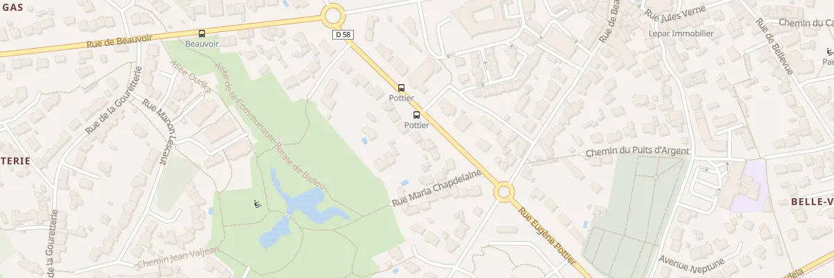 Plan du 20 Rue Eugène Pottier à Bouguenais