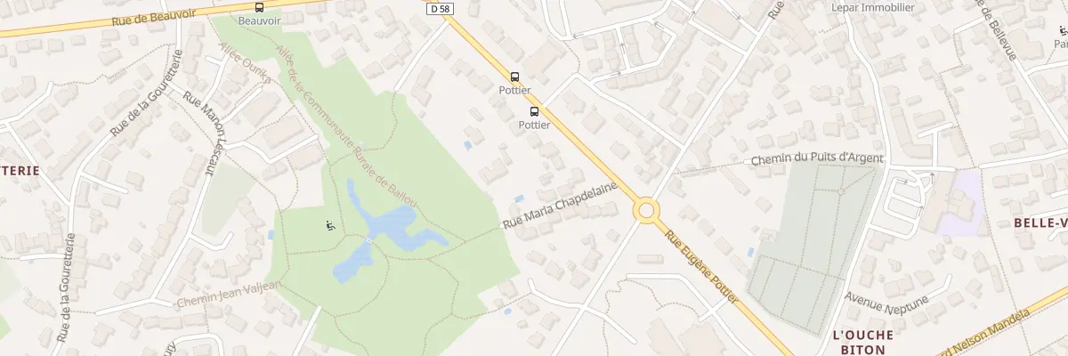 Plan du 16 Rue Eugène Pottier à Bouguenais