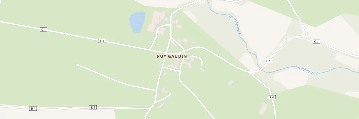 Plan du 6 Puy Gaudin au Girouard