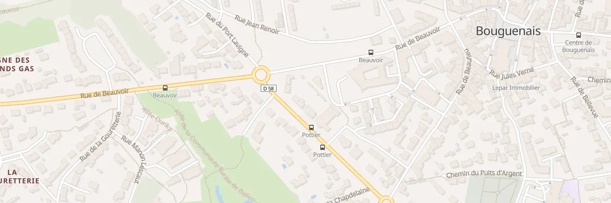 Plan du 25 Rue Eugène Pottier à Bouguenais