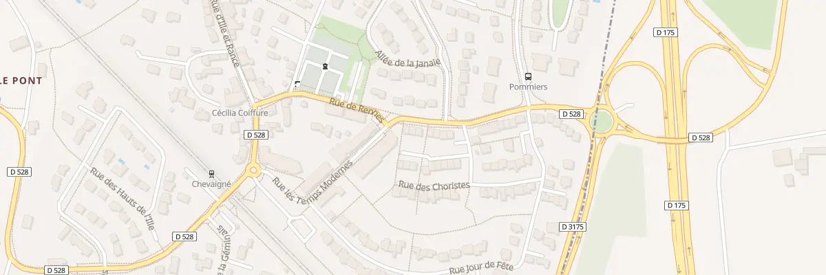 Plan du 22 Rue de Rennes à Chevaigné