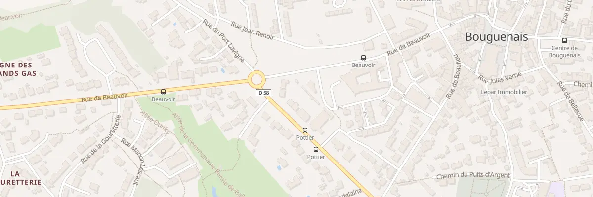 Plan du 27 Rue Eugène Pottier à Bouguenais