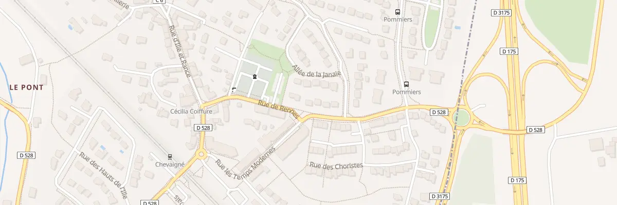 Plan du 5 Rue de Rennes à Chevaigné