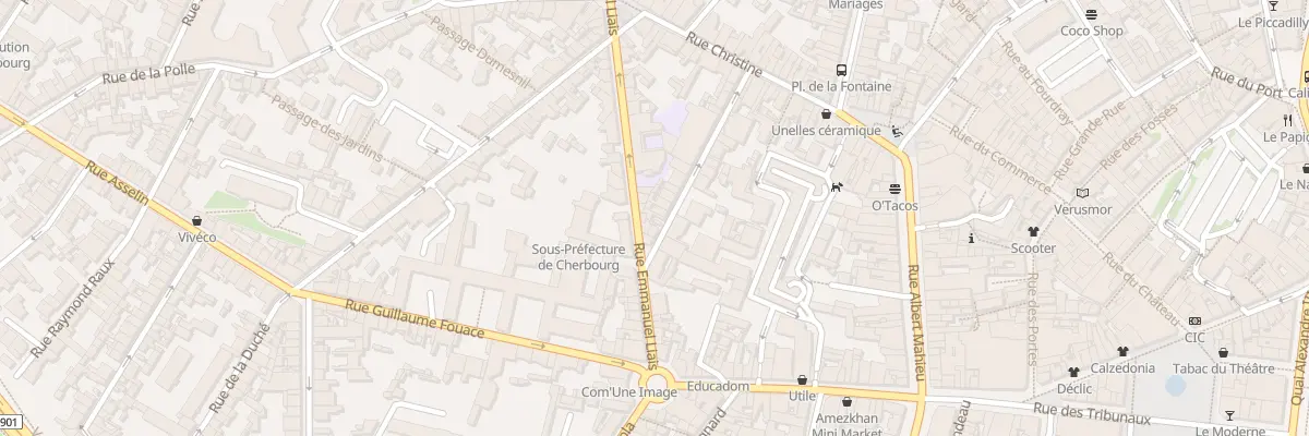 Plan du 30 Rue Bondor à Cherbourg-en-Cotentin