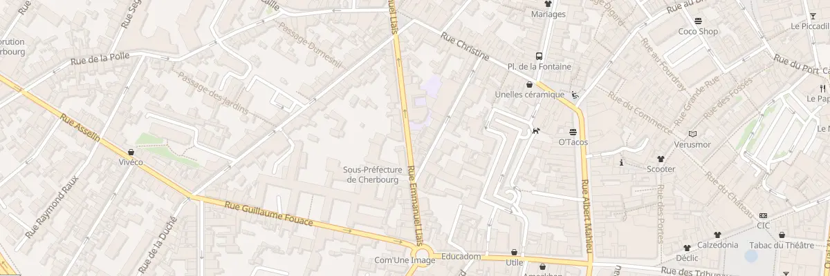 Plan du 95 Rue Emmanuel Liais à Cherbourg-en-Cotentin