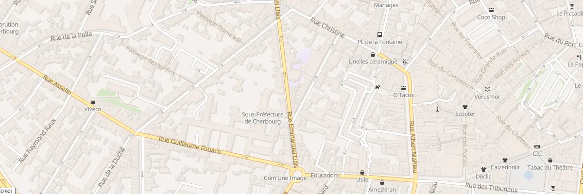 Plan du 97 Rue Emmanuel Liais à Cherbourg-en-Cotentin